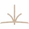Ekena Millwork Davenport Smooth Timber Gable Bracket, Douglas Fir, 84"W x 56"H x 1 1/2"D x 3 1/2"F, 16/12 Pitch GBW084X56X0204DAV00SDF - alternate 1